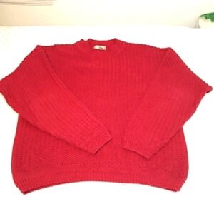 Vintage  Christopher Hayes Men's knit red sweater size XL